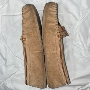 Minne Tonka Women’s Slipper Slide On Moccasins Tan Size 8